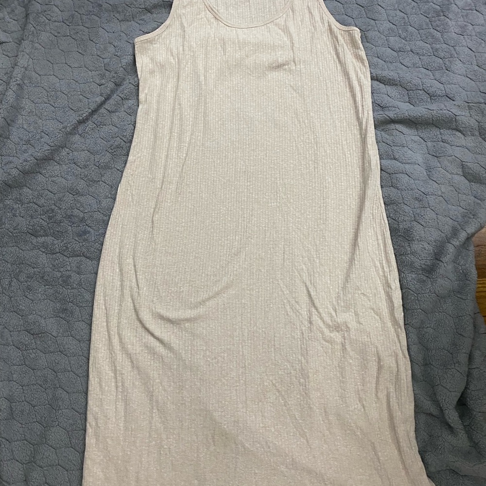 Old Navy Cream Midi Dress